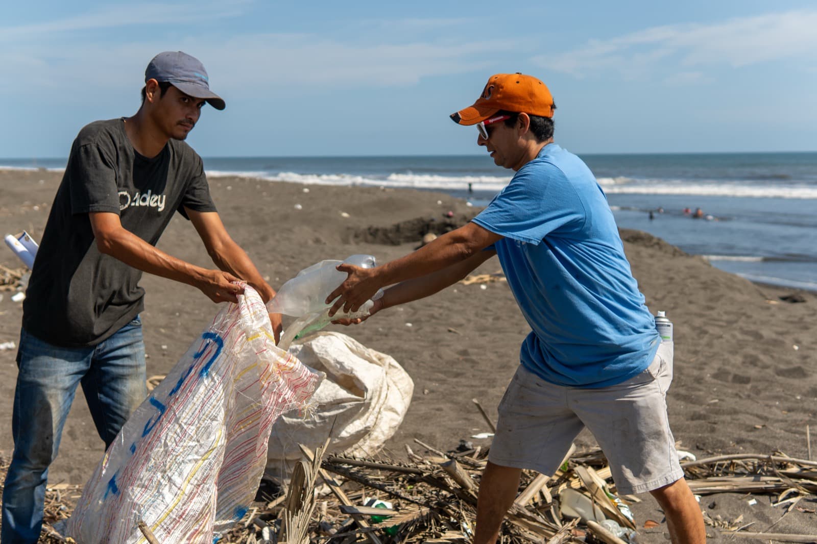 The Tidey Ocean cleanup team in coastal Guatemala